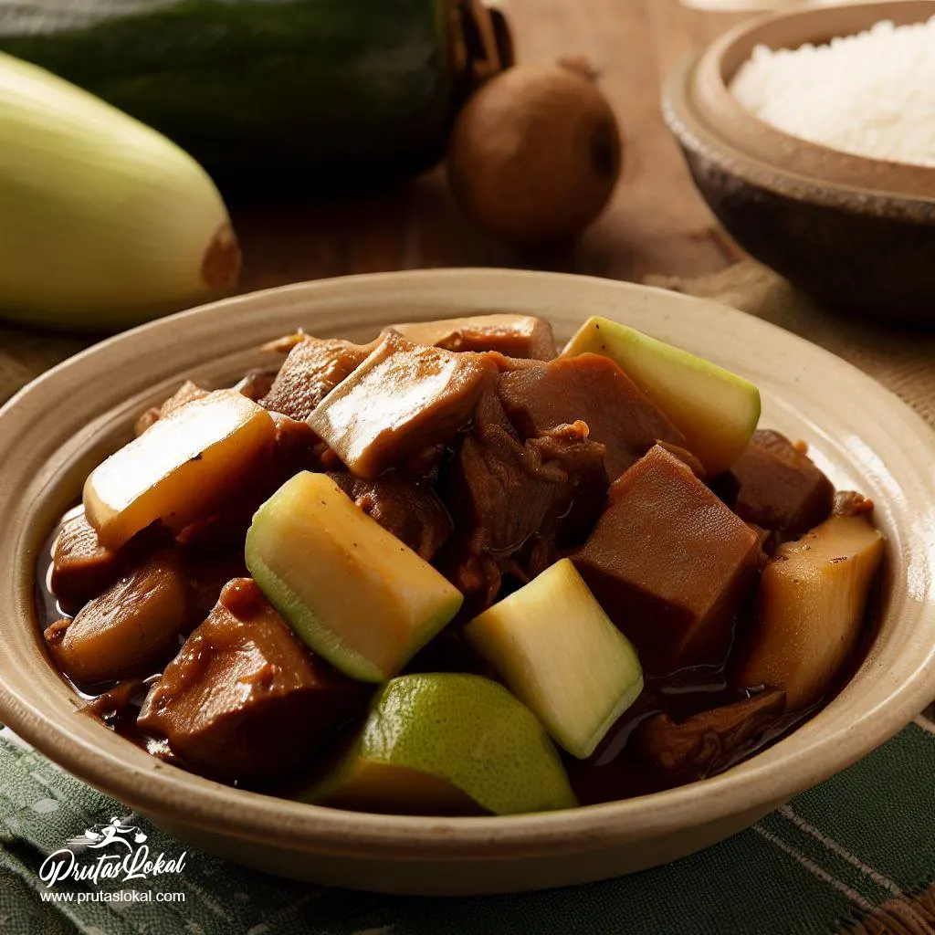 chicken adobo with sayote recipe 01