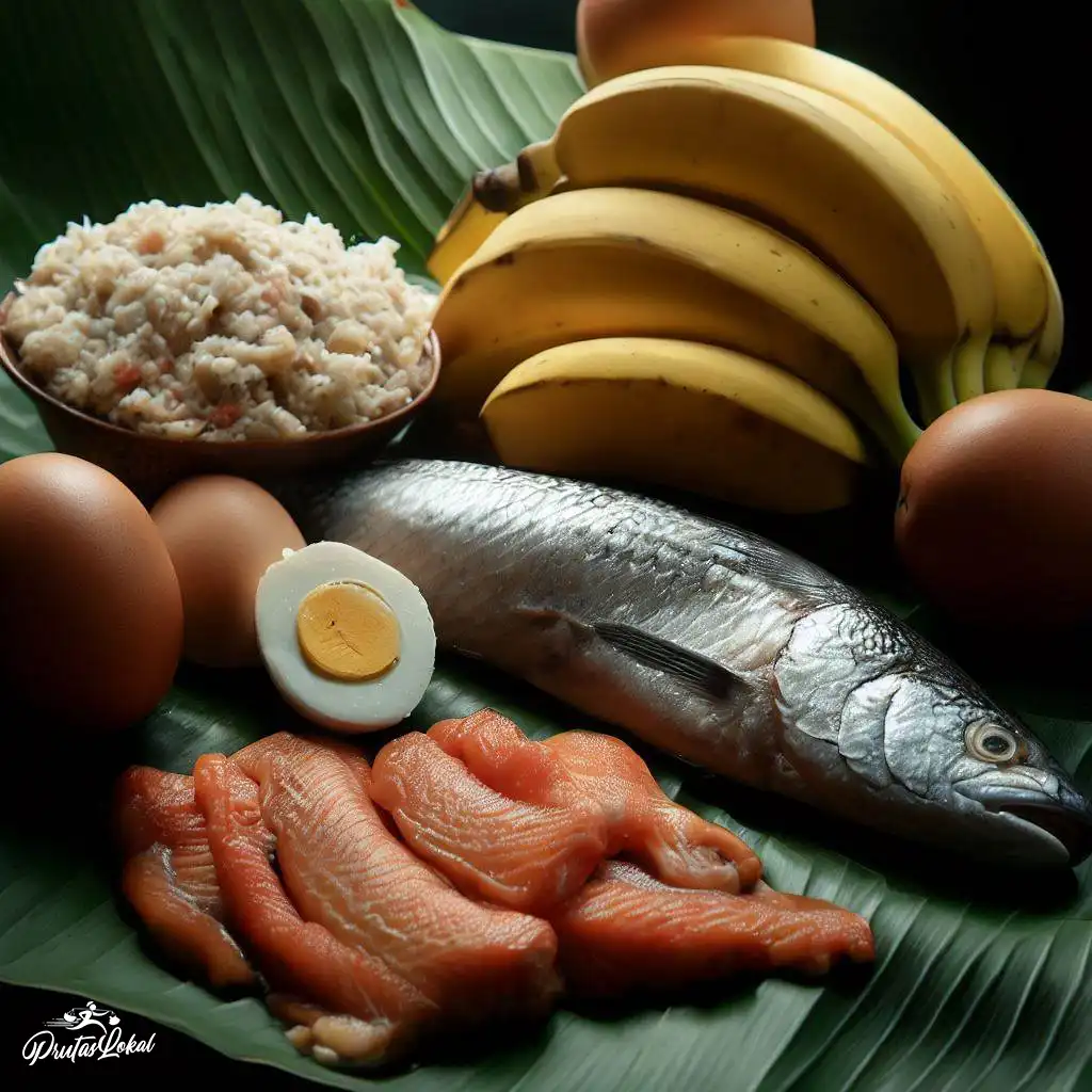fish chicken egg oatmeal kamote banana