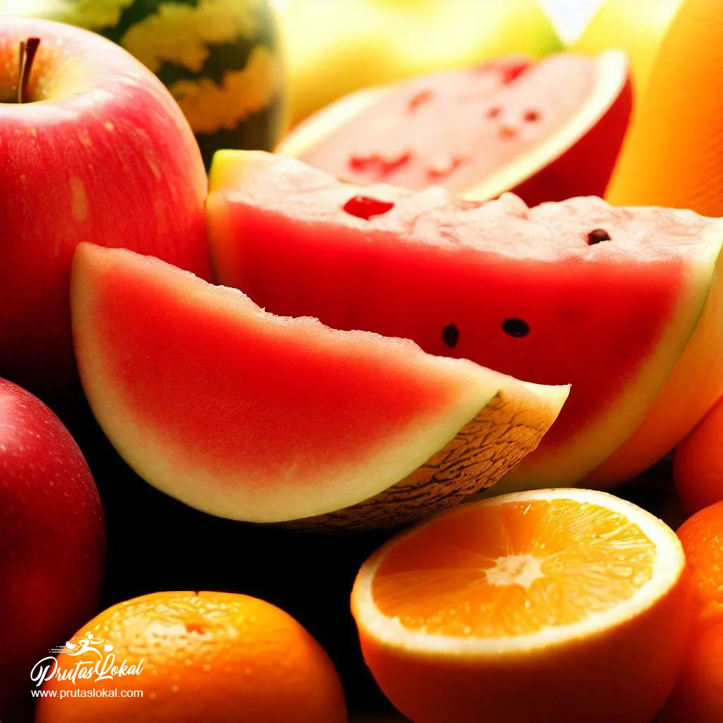 watermelon orange apple snacks